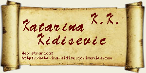 Katarina Kidišević vizit kartica